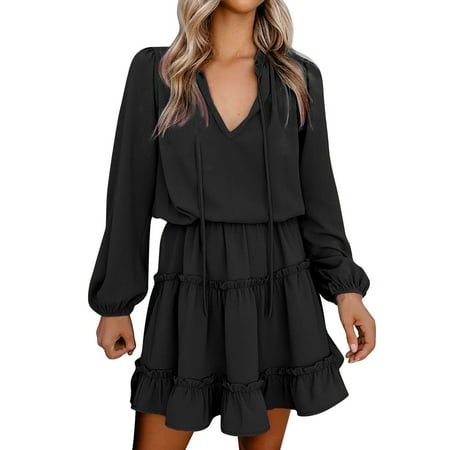 Yuwegr Women Casual Loose Solid Dress Long SleeveMini Dress Knee Length Swing Dress Lace Maternity Dress
Yuwegr Women Casual Loose Solid Dress Long SleeveMini Dress Knee Length Swing Dress Lace Maternity Dress