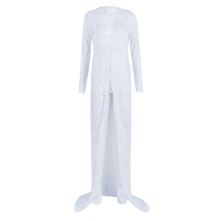 Pregnant Women Lace Maxi Dress See Through Hollow Out Maternity Dresses Long Sleeve V-Neck
Pregnant Women Lace Maxi Dress See Through Hollow Out Maternity Dresses Long Sleeve V-Neck
