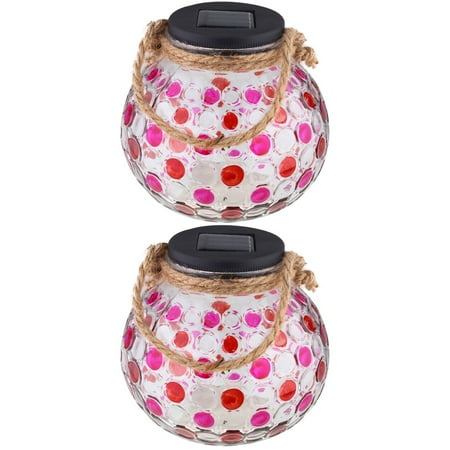 2pcs Solar Powered Mosaic Lamp Outdoor Glass Jar Night Light Decorative Garden Lights (Pink)
2pcs Solar Powered Mosaic Lamp Outdoor Glass Jar Night Light Decorative Garden Lights (Pink)