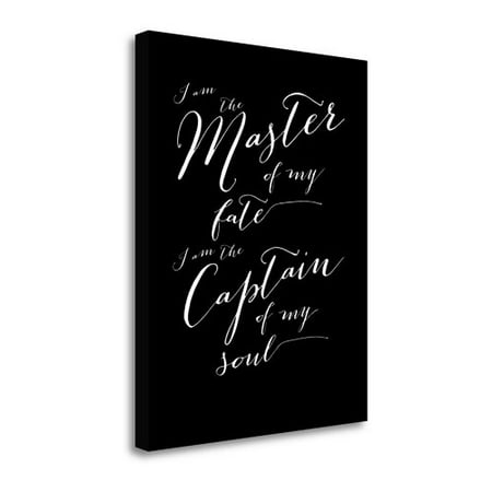 Tangletown Fine Art 'Master of My Fate' Textual Art on Canvas