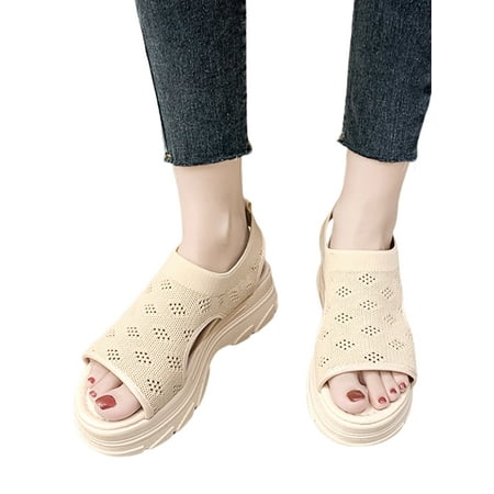 Daeful Womens Sport Sandal Summer Platform Sandals Slip On Casual Shoes Daily Comfort Soft Sole Peep Toe Walking Shoe Beige 7
Daeful Womens Sport Sandal Summer Platform Sandals Slip On Casual Shoes Daily Comfort Soft Sole Peep Toe Walking Shoe Beige 7