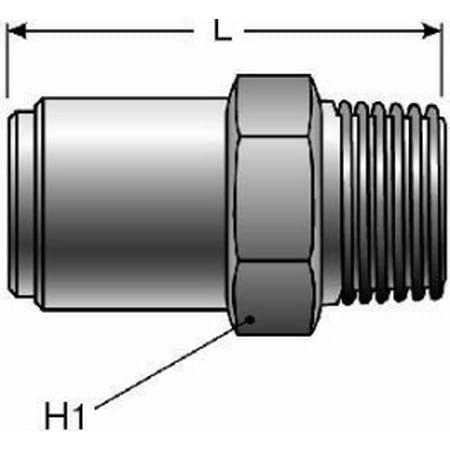 Gates Gates - G31100-0608 - Hydraulic Coupling / Adapter