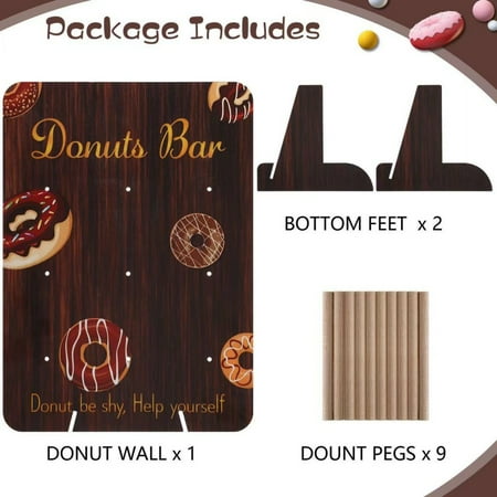 Donut Wall Donut Display Board Donut Stand Wood Decorate for Party Wedding Birthday Party
Donut Wall Donut Display Board Donut Stand Wood Decorate for Party Wedding Birthday Party