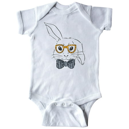 Inktastic Cute White Bunny Wearing Glasses with Blue Bow Tie Gift Baby Boy or Baby Girl Bodysuit
Inktastic Cute White Bunny Wearing Glasses with Blue Bow Tie Gift Baby Boy or Baby Girl Bodysuit