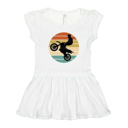 Inktastic Dirt Biking Motocross Retro Gift Toddler Girl Dress