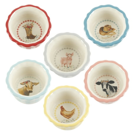 The Pioneer Woman Novelty 4-Inch Ramekins Set of 6