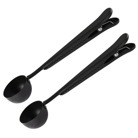 2Pack 2 in 1 Coffee Scoop with Clip Stainless Steel Coffee Measuring Spoon with Bag Seal Clip-Titanium Black
2Pack 2 in 1 Coffee Scoop with Clip Stainless Steel Coffee Measuring Spoon with Bag Seal Clip-Titanium Black
