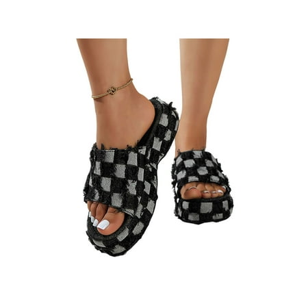 Daeful Ladies Platform Sandals Summer Slides Beach Casual Shoes Indoor Outdoor Lightweight Fashion Slip On Slide Slippers Black 8
Daeful Ladies Platform Sandals Summer Slides Beach Casual Shoes Indoor Outdoor Lightweight Fashion Slip On Slide Slippers Black 8