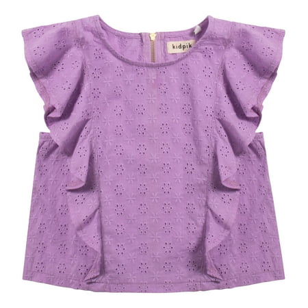 KIDPIK Girls Sleeveless Top Eyelet Ruffle Sleeve Zipper Back Top Size: 2T - XL (14)
KIDPIK Girls Sleeveless Top Eyelet Ruffle Sleeve Zipper Back Top Size: 2T - XL (14)