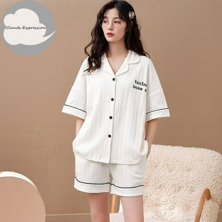 QWZNDZGR Summer Knitted Cotton Cartoon Pajamas Sets Women Pyjamas Sleepwear Nightwear Pijama Mujer Plaid Shorts Pants Homewear Fashion
QWZNDZGR Summer Knitted Cotton Cartoon Pajamas Sets Women Pyjamas Sleepwear Nightwear Pijama Mujer Plaid Shorts Pants Homewear Fashion
