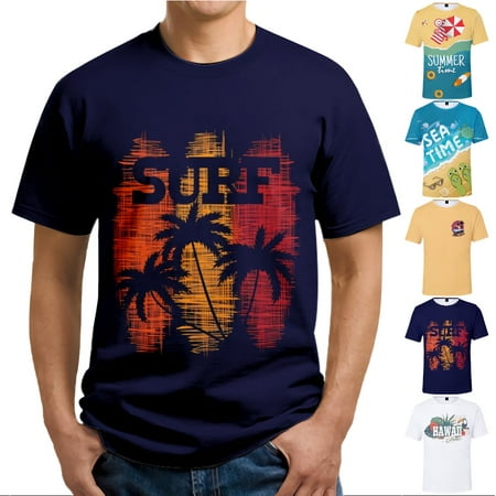 MLFU Summer Toddler Boys Crewneck Short Sleeve Tees Crew Tops Sizes Kids-Adult Unisex