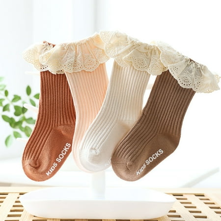 KangQi 1 Pair 0-3 Years Baby Socks Lace Non-slip Spring Autumn Infant Middle Tube Warm Floor Socks for Home
KangQi 1 Pair 0-3 Years Baby Socks Lace Non-slip Spring Autumn Infant Middle Tube Warm Floor Socks for Home