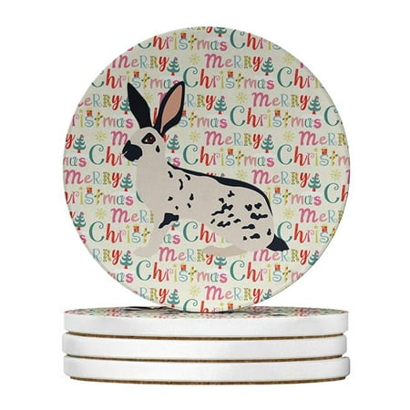 Carolines Treasures WDK2806RCS4 4 x 4 in. Unisex English Spot Rabbit Christmas Large Sandstone Coasters - Pack of 4
Carolines Treasures WDK2806RCS4 4 x 4 in. Unisex English Spot Rabbit Christmas Large Sandstone Coasters - Pack of 4