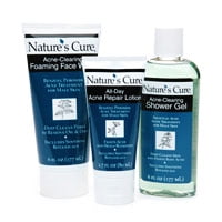 Natures Cure Anti Acne Face And Body Shower Kit For Male Skin - Kit, 2 Pack