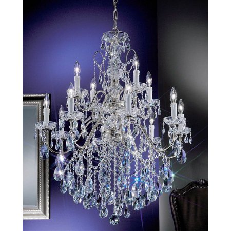 Daniele 12-Light Crystal Chandelier (Chrome - Crystalique)