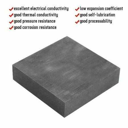 Graphite Block Sheet Plate High Density Grain 4X4X1 Inch Jewelry Tools