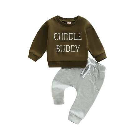 Toddler Baby Boys Casual Tracksuits Autumn Spring Two-Piece Letter Long Sleeve Pullover Sweatshirts+Drawstring Sports Pants
Toddler Baby Boys Casual Tracksuits Autumn Spring Two-Piece Letter Long Sleeve Pullover Sweatshirts+Drawstring Sports Pants