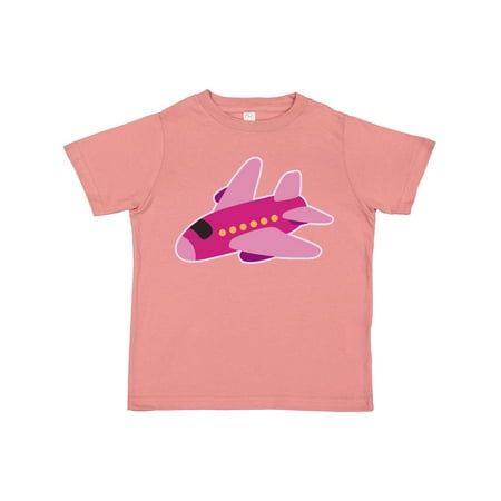 Inktastic Girls Pink Airplane Pilot Gift Toddler Toddler Girl T-Shirt