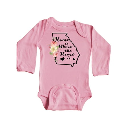 Inktastic Georgia Home Where the Heart is with Watercolor Floral Gift Baby Boy or Baby Girl Long Sleeve Bodysuit
Inktastic Georgia Home Where the Heart is with Watercolor Floral Gift Baby Boy or Baby Girl Long Sleeve Bodysuit