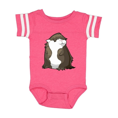 Inktastic Cute Brown and White Guinea Pig Gift Baby Boy or Baby Girl Bodysuit