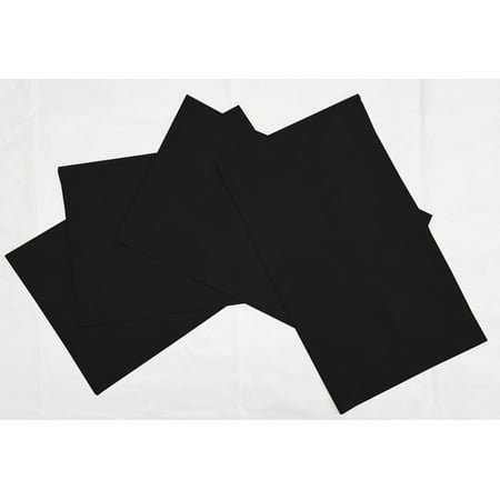 Canvas Placemats by Penny s Needful Things (Oval - Set of 10) (Black)