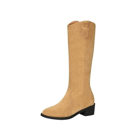 Ritualay Women Riding Boots Chunky Winter Knee High Shoes Round Toe Western Boot Fashion Comfort Work Office Low Heel Yellow with Warm Lined 7.5
Ritualay Women Riding Boots Chunky Winter Knee High Shoes Round Toe Western Boot Fashion Comfort Work Office Low Heel Yellow with Warm Lined 7.5