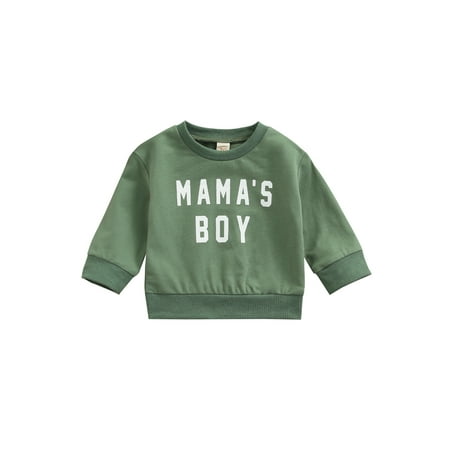 Licupiee Newborn Infant Baby Boys Pullover MAMA S BOY Sweatshirt Long Sleeve Casual Sweater Fall Clothes
Licupiee Newborn Infant Baby Boys Pullover MAMA S BOY Sweatshirt Long Sleeve Casual Sweater Fall Clothes
