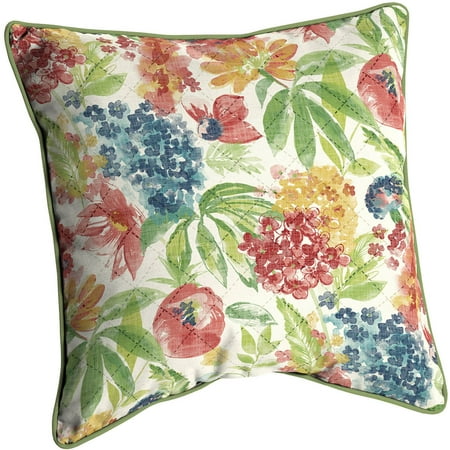 Better Homes and Gardens Outdoor Patio, Diamond Pinsonic, Reversible Deep Seat Pillow Back with Welt, Multi Floral