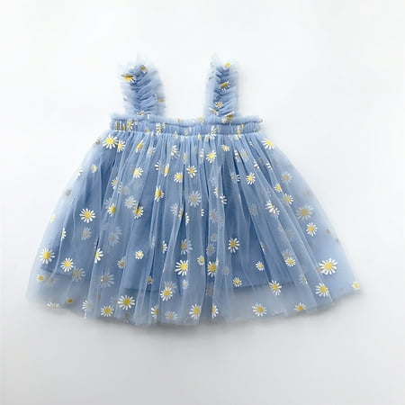 nsendm Kids Baby Girls Layered Sleeveless Tulle Tutu Dress For Toddler Princess Suspenders Daisy Floral Rainbow Shirt Girls Dress Blue 2-3 Years 
nsendm Kids Baby Girls Layered Sleeveless Tulle Tutu Dress For Toddler Princess Suspenders Daisy Floral Rainbow Shirt Girls Dress Blue 2-3 Years