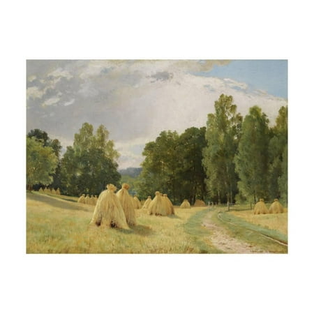 Haystacks, Preobrazhenskoe Print Wall Art By Ivan Ivanovich Shishkin