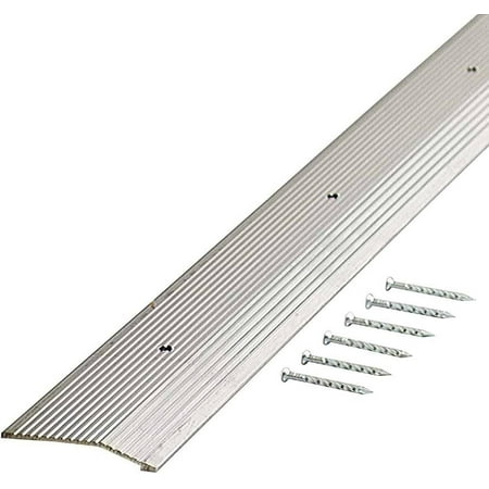 78006 Fluted 7/8-Inch By 36-Inch Carpet Trim Silver