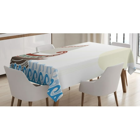 Toga Party Tablecloth Ornate Ship Floating on Classic Greek Style Ocean Waves Faded Sun Rectangular Table Cover for Dining Room Kitchen 60 X 90 Inches Light Blue Redwood Umber by Ambesonne
Toga Party Tablecloth Ornate Ship Floating on Classic Greek Style Ocean Waves Faded Sun Rectangular Table Cover for Dining Room Kitchen 60 X 90 Inches Light Blue Redwood Umber by Ambesonne