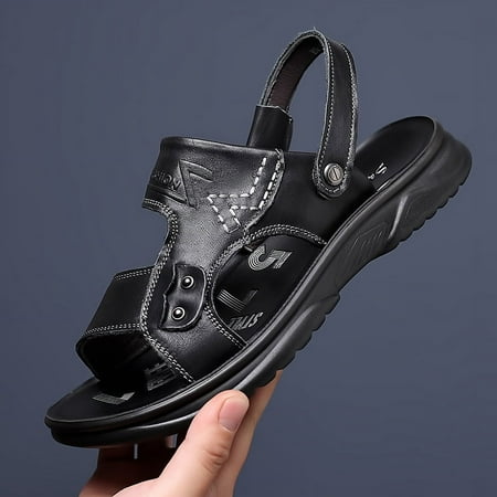Men s Sandals Summer Non-slip Leather Sandals Soft Sole Slippers Breathable Casual Shoes A10
Men s Sandals Summer Non-slip Leather Sandals Soft Sole Slippers Breathable Casual Shoes A10