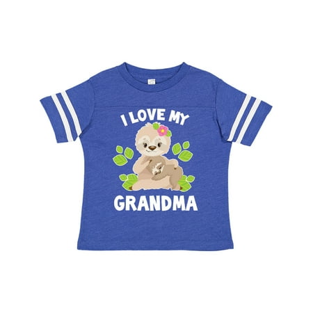 Inktastic Cute Sloth I Love My Grandma with Leaves Gift Toddler Boy or Toddler Girl T-Shirt
Inktastic Cute Sloth I Love My Grandma with Leaves Gift Toddler Boy or Toddler Girl T-Shirt