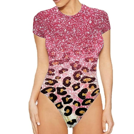 ZQGJB Discount Women s Round Neck Short Sleeve T Shirts Basic Tops Bodysuits Jumpsuit Leopard Color Contrast Print Tummy Control Bodyshaper One Piece Rompers Pink XXL
ZQGJB Discount Women s Round Neck Short Sleeve T Shirts Basic Tops Bodysuits Jumpsuit Leopard Color Contrast Print Tummy Control Bodyshaper One Piece Rompers Pink XXL