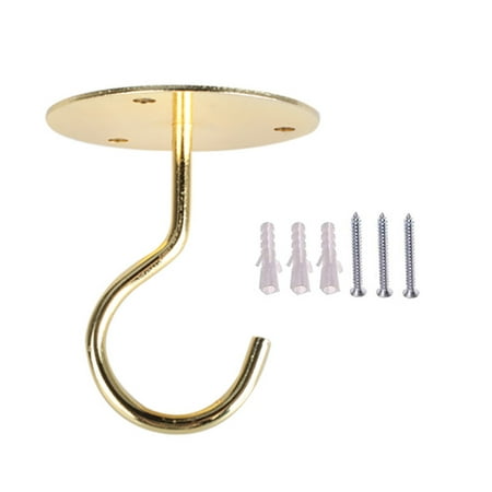 SunHLX 1 Set Ceiling Hook Large Size Anti-rust Great Load Bearing Anti-deformed Anti-falling Hang Bird Feeder Wall-mounted Wall Ceiling Wind Chimes Hook for Home
SunHLX 1 Set Ceiling Hook Large Size Anti-rust Great Load Bearing Anti-deformed Anti-falling Hang Bird Feeder Wall-mounted Wall Ceiling Wind Chimes Hook for Home