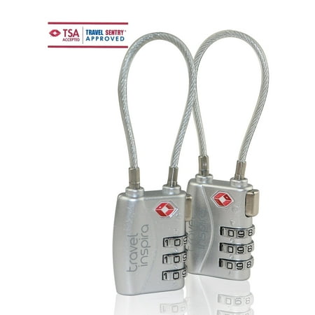 Travel Inspira TSA-Approved Lock TSA Resettable Combination Luggage Lock