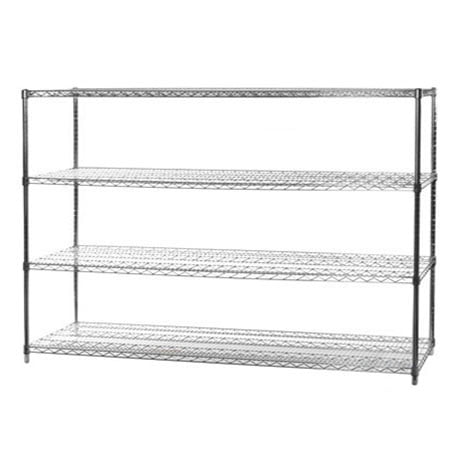 Chrome Wire Shelving with 4 Shelves - 24 d x 72 w x 54 h (SC247254-4)