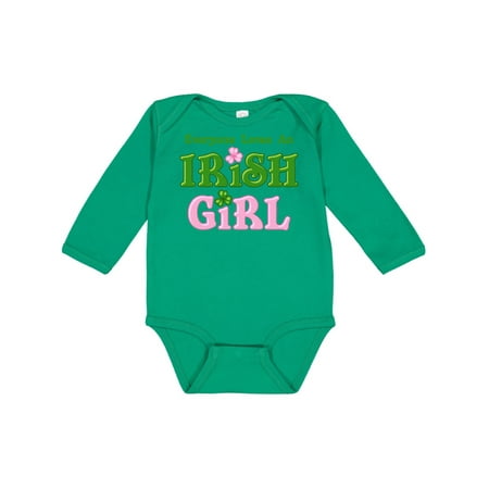 Inktastic Loves An Irish Girl Gift Baby Girl Long Sleeve Bodysuit