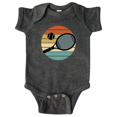 Inktastic Tennis Gift Racket Ball Retro Sunset Gift Baby Girl Bodysuit