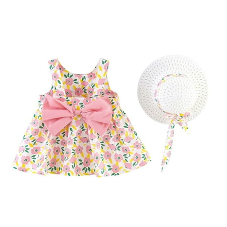 Summer Savings Clearance! Dezsed Bow Baby Princess Dress Toddler Baby Girls Casual Beach Dresses Bow Backless Sling Skirt With Hat 1-5 Years Summer Birthday Gifts Party Dress
Summer Savings Clearance! Dezsed Bow Baby Princess Dress Toddler Baby Girls Casual Beach Dresses Bow Backless Sling Skirt With Hat 1-5 Years Summer Birthday Gifts Party Dress