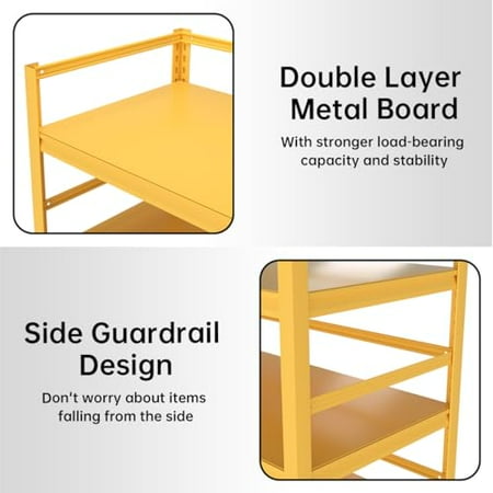 Heavy Duty Garage Shelving 5-Tier Industrial Garage Storage Shelves Racks Adjustable Metal Storage Shelving Units 72.1 H*39.3 W*17.7 D
Heavy Duty Garage Shelving 5-Tier Industrial Garage Storage Shelves Racks Adjustable Metal Storage Shelving Units 72.1 H*39.3 W*17.7 D