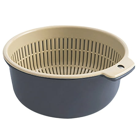 1 Set 2-In-1 Washing Strainer Bowl Separation Design PP Vegetable Cleaning Rice Strainer Kitchen Assistant
1 Set 2-In-1 Washing Strainer Bowl Separation Design PP Vegetable Cleaning Rice Strainer Kitchen Assistant