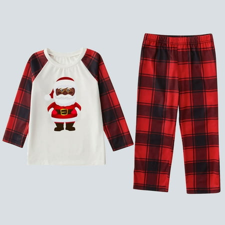Uorcsa Soft Two-piece Home Print Pajamas Plaid Christmas Comfy Parent-child clothing Red
Uorcsa Soft Two-piece Home Print Pajamas Plaid Christmas Comfy Parent-child clothing Red