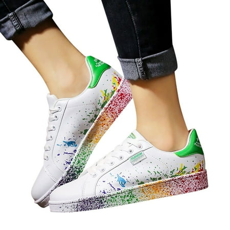 ZXHACSJ Women s Fashion Couple Colorful White Shoes Mens Sport Board Shoes Green 37
ZXHACSJ Women s Fashion Couple Colorful White Shoes Mens Sport Board Shoes Green 37