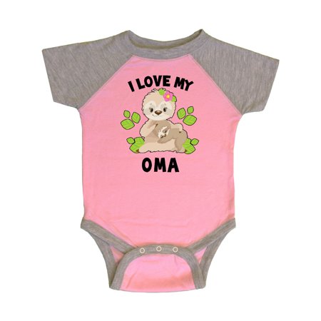 Inktastic Cute Sloth I Love My Oma with Green Leaves Gift Baby Boy or Baby Girl Bodysuit
Inktastic Cute Sloth I Love My Oma with Green Leaves Gift Baby Boy or Baby Girl Bodysuit