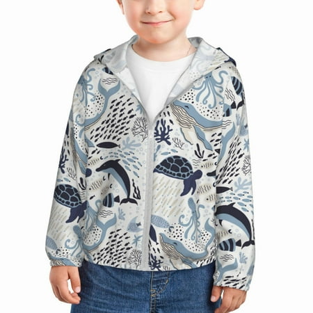 Gaeub Sea Life Elements Print Athletic Sun Protection Hoodie for Kids Long Sleeve Outdoor UV Shirt Running Fishing Top for Boys Girls-3 Years
Gaeub Sea Life Elements Print Athletic Sun Protection Hoodie for Kids Long Sleeve Outdoor UV Shirt Running Fishing Top for Boys Girls-3 Years