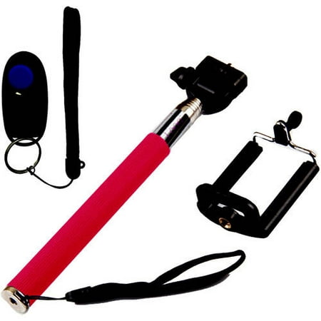 Looq Selfie Clicker Selfie Stick for Apple; Android phones, Assorted Colors