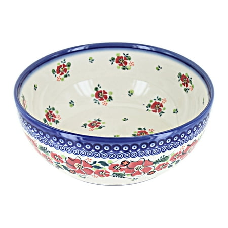 Blue Rose Polish Pottery Blair Small Serving Bowl