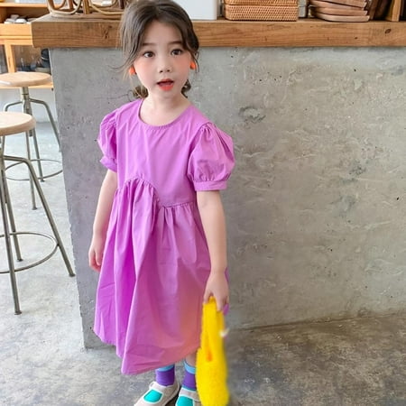 Bullpiano Girls Summer Korean Sweet Temperament Bubble Sleeve Solid Color Dress Gentle Temperament Floral Dress
Bullpiano Girls Summer Korean Sweet Temperament Bubble Sleeve Solid Color Dress Gentle Temperament Floral Dress